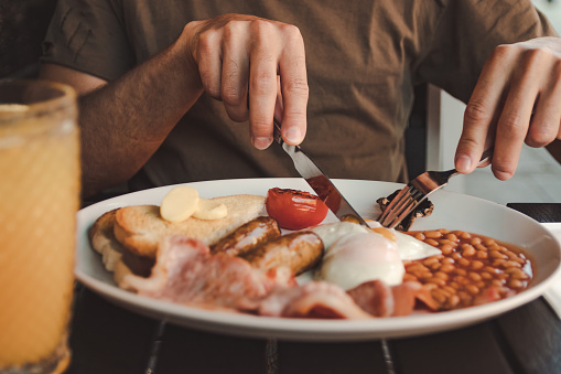 The combination of fats and proteins in a full English was a hit