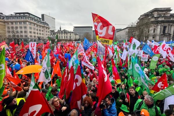 Belgium EU Austerity Protests